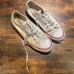 Vintage white converse worn 10x